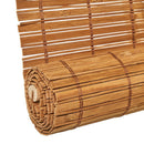 Estor Enrollable de Laminas de Bambú Tostado 140x250 cm