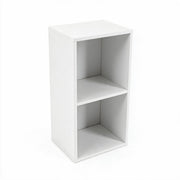Estantería Cubo con 2 baldas de laminado blanco de 15 mm de 40x30x80 cm