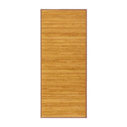 Alfombra pasillera de bambú marrón claro de 75x175 cm