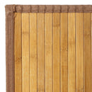 Alfombra para salón de bambú marrón claro de 140x200 cm
