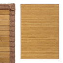 Alfombra para salón de bambú marrón claro de 140x200 cm