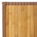 Alfombra pasillera de bambú marrón claro de 60x200 cm