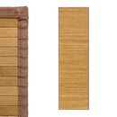 Alfombra pasillera de bambú marrón claro de 60x200 cm