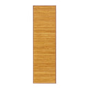 Alfombra pasillera de bambú marrón claro de 60x200 cm