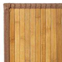 Alfombra para salón de bambú marrón claro de 180x250 cm