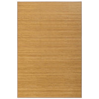 Alfombra para salón de bambú marrón claro de 200x300 cm