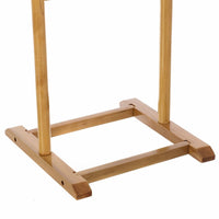 Perchero galán de noche beige de madera de 48x36x107 cm