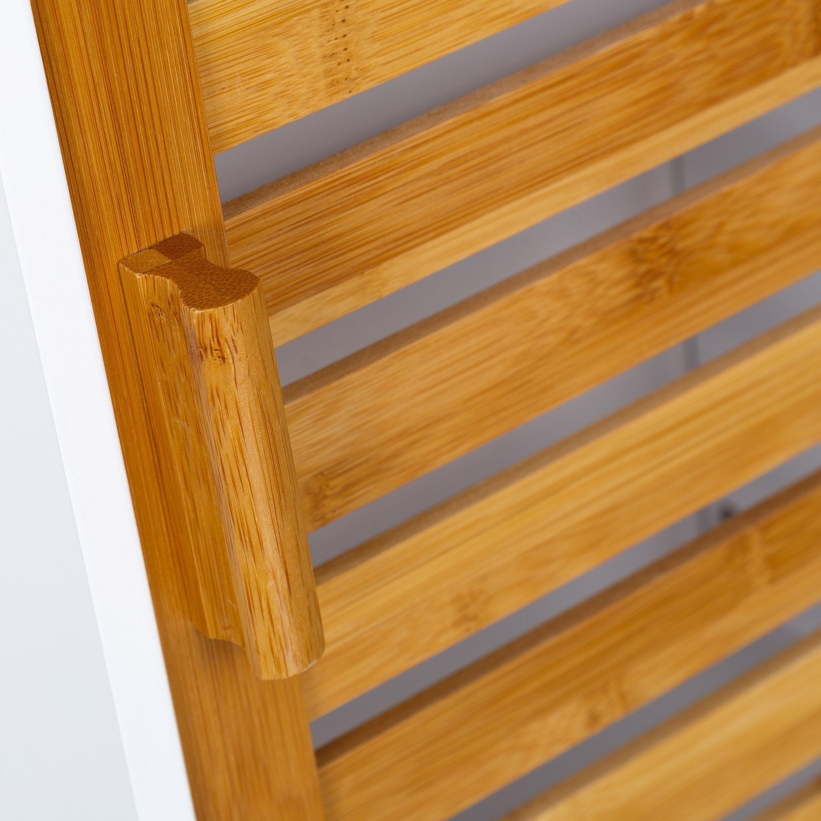 Armario de baí±o de Pared Blanco nórdico de bambíº de 53x30x18 cm -