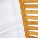 Armario de baí±o de Pared Blanco nórdico de bambíº de 53x30x18 cm -