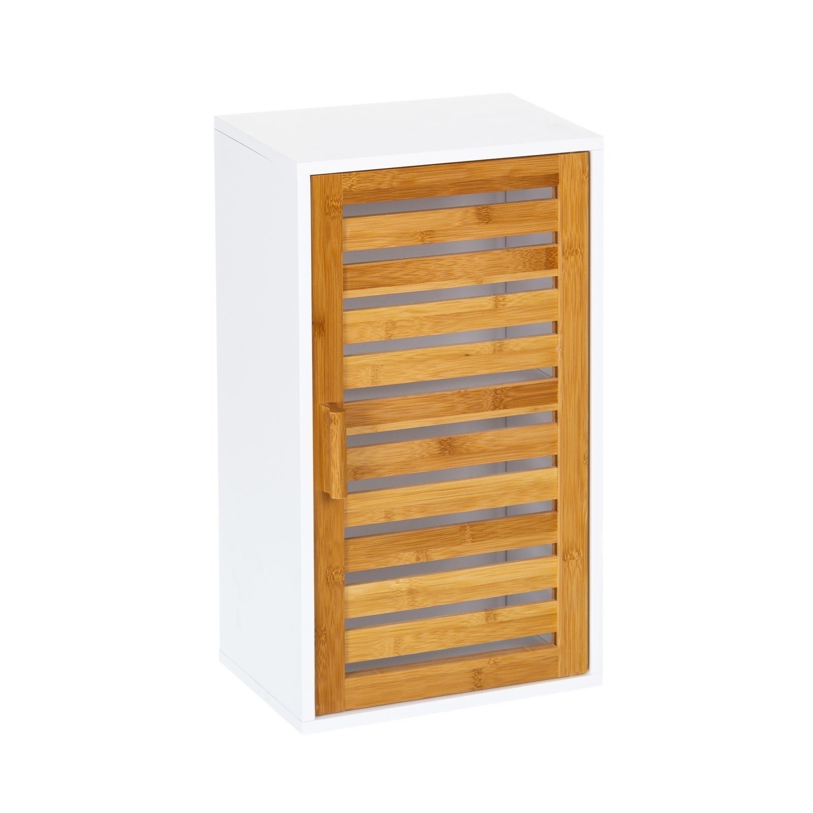 Armario de baí±o de Pared Blanco nórdico de bambíº de 53x30x18 cm -