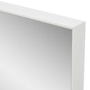 Espejo de pared rectangular con marco blanco de plástico 30x90 cm