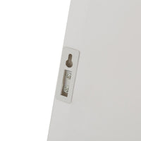 Espejo de pared rectangular con marco blanco de plástico 30x90 cm