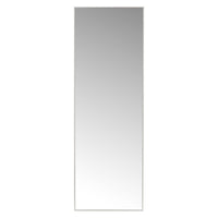 Espejo de pared rectangular con marco blanco de plástico 30x90 cm