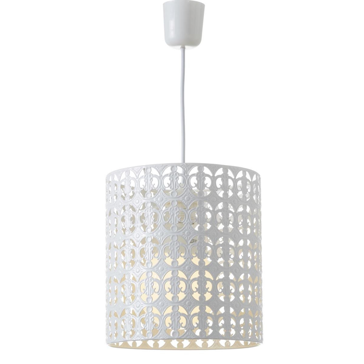 Lámpara de techo árabe blanca de metal para decoración Arabia -