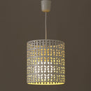 Lámpara de techo árabe blanca de metal para decoración Arabia -