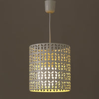 Lámpara de techo árabe blanca de metal para decoración Arabia -