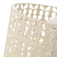 Lámpara de techo de metal beige de 25x23x23 cm