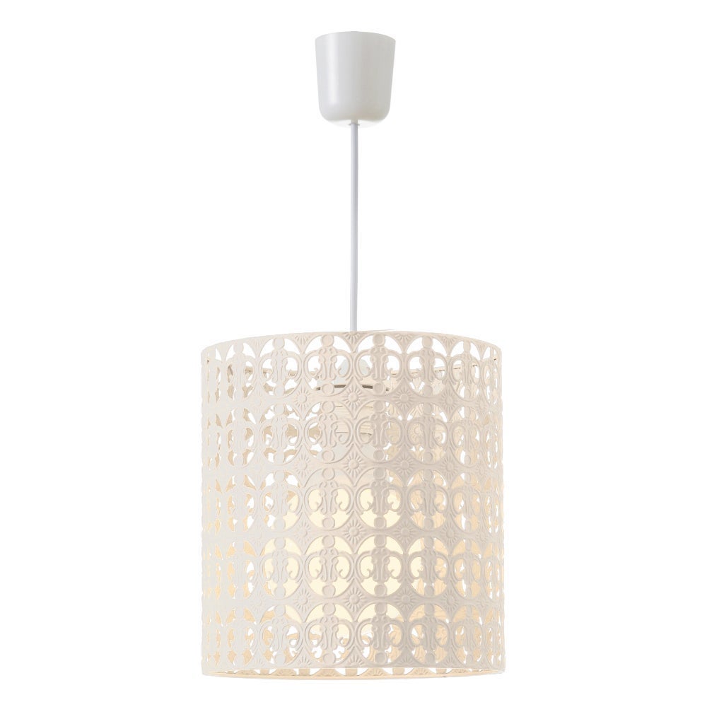 Lámpara de techo de metal beige de 25x23x23 cm