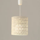 Lámpara de techo de metal beige de 25x23x23 cm