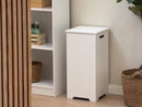 Cesto de ropa arcón blanco contemporáneo de 60x30x30 cm